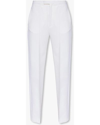 BITE STUDIOS Pleat-Front Trousers - White