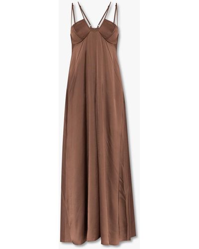 Aeron Sleeveless Dress - Brown