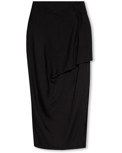 Issey Miyake Draped Skirt - Black
