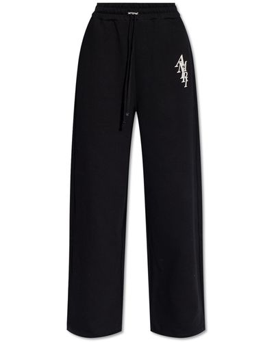 Amiri Joggers With Logo, - Black