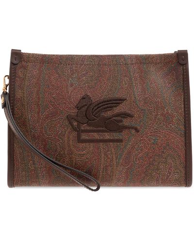 Etro Patterned Handbag, - Brown
