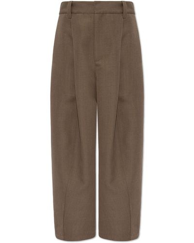 Bottega Veneta Wool Trousers - Brown