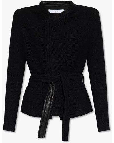 IRO Belted Jacket, - Black