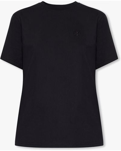 Tory Burch T-Shirt With Logo, ' - Black
