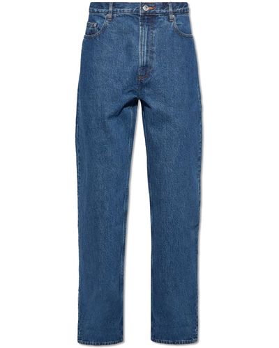 A.P.C. 'relaxed' Straight Leg Jeans, - Blue
