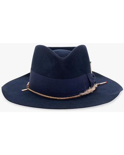 Nick Fouquet 'terrell' Felt Hat, - Blue