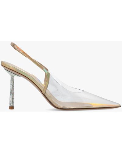 Le Silla 'Bella' Transparent Court Shoes - White