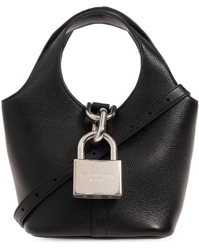 Balenciaga 'locker Hobo Small' Shoulder Bag, - Black