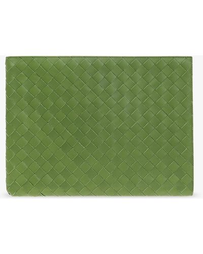 Bottega Veneta ‘Half Zip Pouch’ Handbag - Green