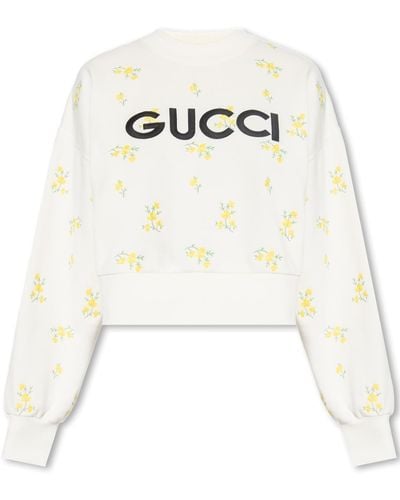 Gucci Sweatshirt With Logo - Natural