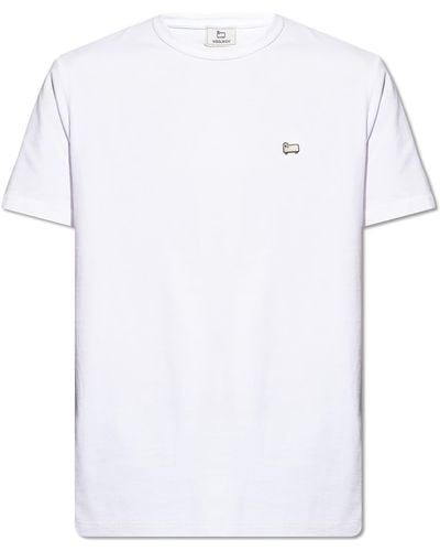 Woolrich T-shirt With Logo, - White