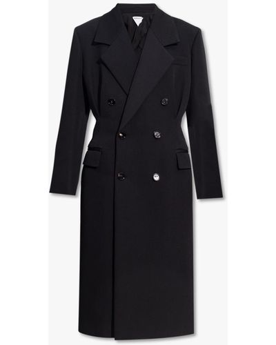 Bottega Veneta Black Double-breasted Coat