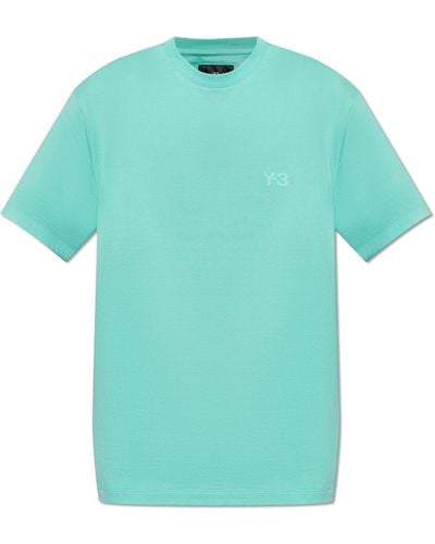 Y-3 T-shirt With Logo, - Green