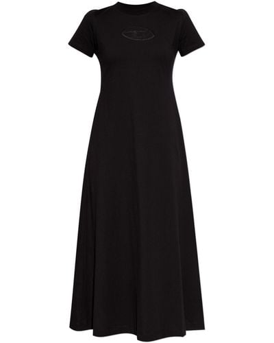 DIESEL 'd-alin' Dress With Logo, - Black