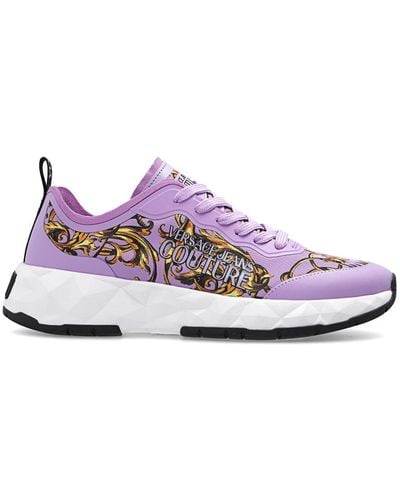 Versace Trainers With Logo - Purple