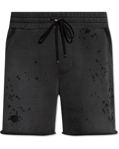 Amiri Cotton Shorts, - Black