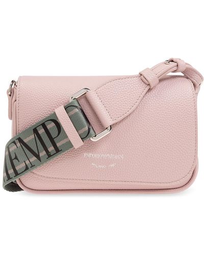 Emporio Armani Shoulder Bag With Logo, - Pink