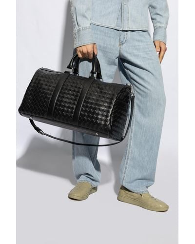 Bottega Veneta Leather Carry-On Bag - Black