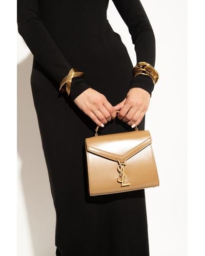 Saint Laurent ‘Cassandra Mini’ Shoulder Bag - Metallic
