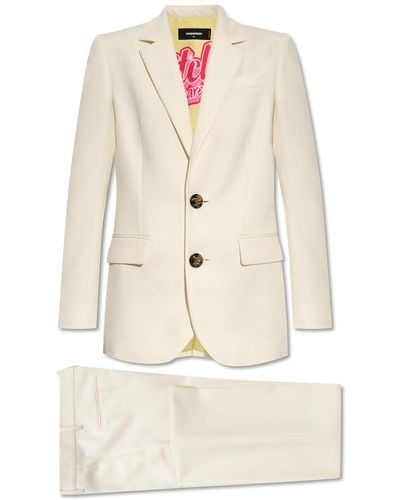 DSquared² Wool-blend Suit, - White
