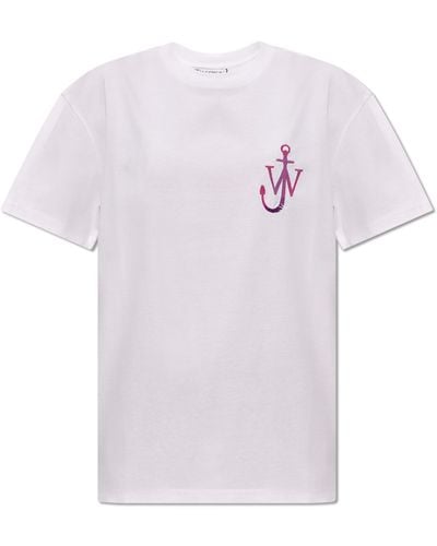 JW Anderson T-shirt With Logo, - Pink