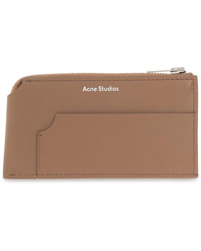 Acne Studios Card Case, - Brown