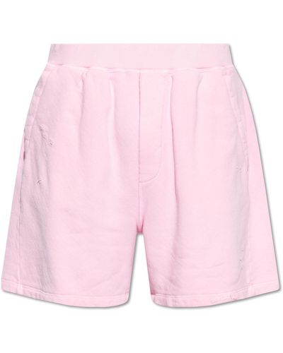 DSquared² Shorts With Vintage Effect - Pink