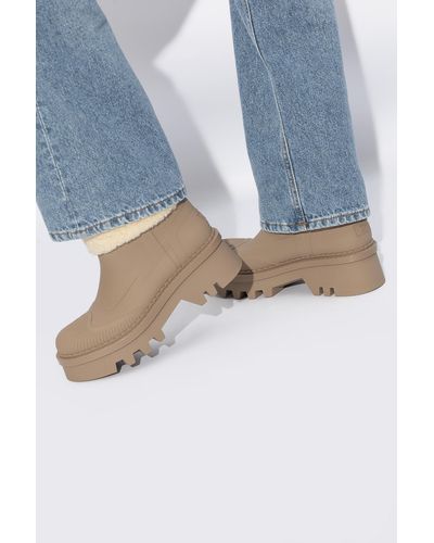 Chloé 'raina' Heeled Ankle Boots, - Natural