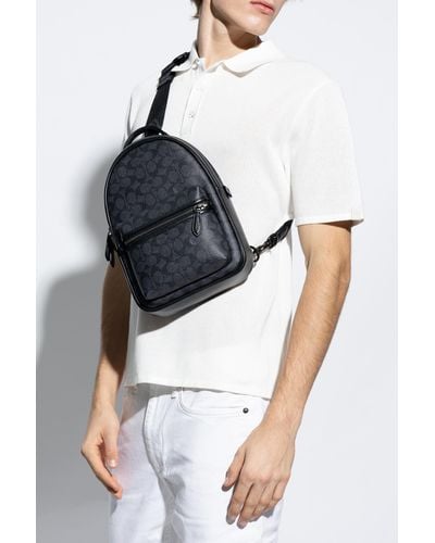 COACH ‘Charter’ Backpack With Logo - Black