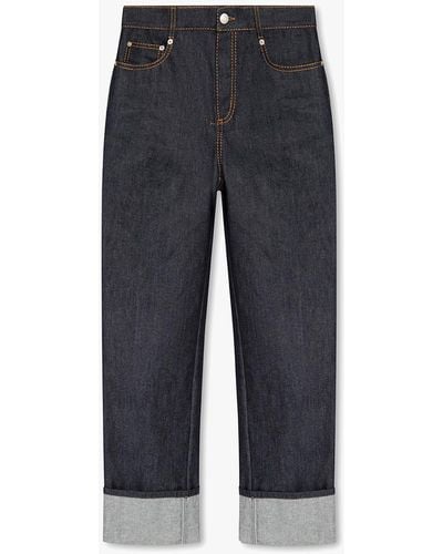 Alexander McQueen Jeans With Pockets - Blue