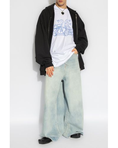 HaBirsZm Loose Straight Jeans Long Trendy Pants Trousers Plus Size Men  Jeans Oversized 28-48 Loose Denim Jeans 31 : : Clothing, Shoes  & Accessories