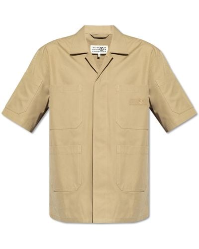 MM6 by Maison Martin Margiela Shirt With Pockets, - Natural