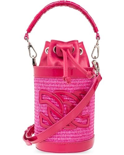Casadei 'beaurivage' Bucket-type Shoulder Bag, - Pink