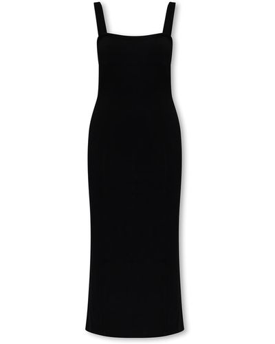 Helmut Lang Stretch Midi Dress - Black