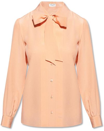 Saint Laurent Silk Shirt - Orange
