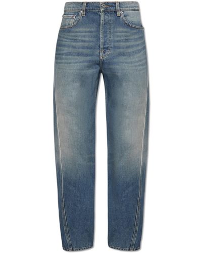 Lanvin Jeans With Vintage Effect, - Blue