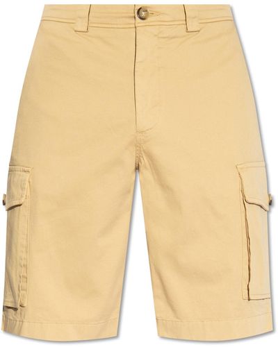 Woolrich Cotton Shorts, - Natural