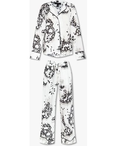 AllSaints 'safi' Two-piece Pyjama - White