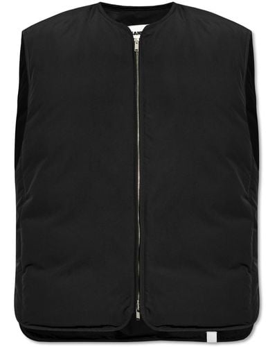 Jil Sander + Down Vest, - Black