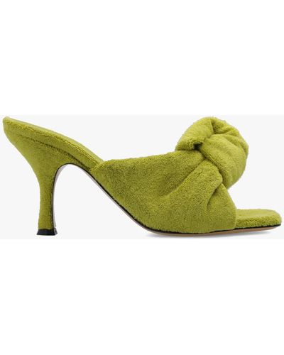 JW Anderson Heeled Mules - Green