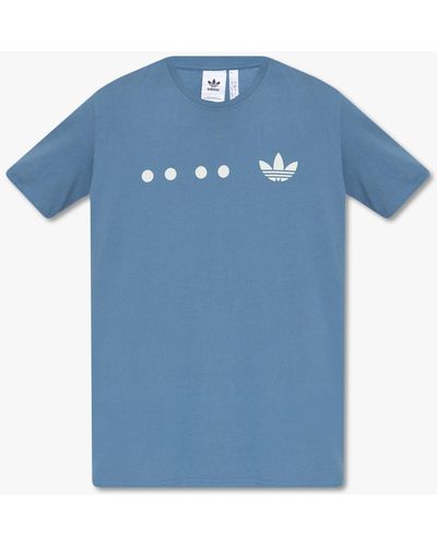 adidas Originals T-shirt With Logo, - Blue