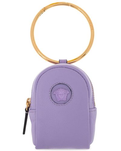 Versace 'la Medusa' Pouch - Purple