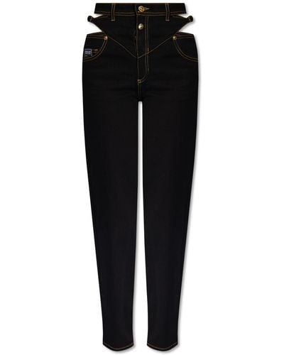 Versace High-waisted Jeans, - Black
