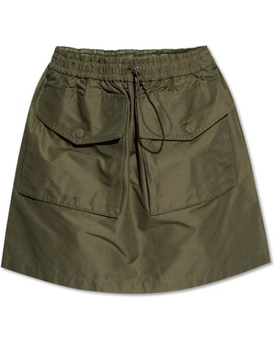 Moncler Skirt With Pockets - Green
