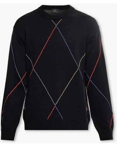 PS by Paul Smith Organic Cotton Sweater, - Black