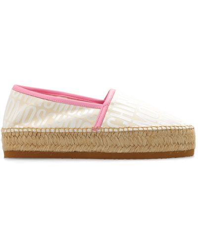 Moschino Espadrilles With Logo, - Pink