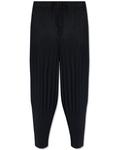 Homme Plissé Issey Miyake Pleated Trousers, - Black