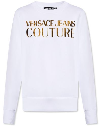 Versace Sweatshirt With Logo - White