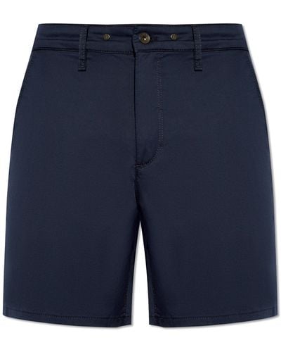 Rag & Bone 'sapphire' Cotton Shorts, - Blue