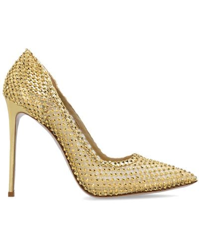 Le Silla Embellished Court Shoes, - Metallic